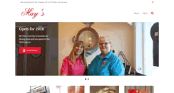 Desktop Screenshot of maysrestaurant.com