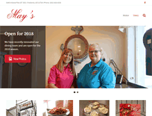 Tablet Screenshot of maysrestaurant.com